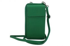 Portfel listonoszka 2w1 BARBERINI'S j. zielony 908-47. Zielone portfele damskie Barberinis, bez wzorów, ze skóry. Za 159.99 zł.