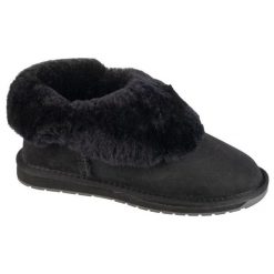 Buty Emu Australia Platinum Mintaro WP11850-BLAK czarne. Czarne botki damskie na zimę, z gumy, bez obcasa, bez zapięcia. Za 624.24 zł.
