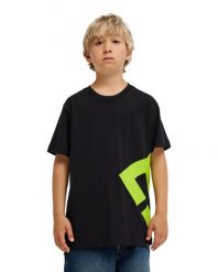 Koszulka z krótkim rękawem dla Chłopcy LANAI Czarny. Czarne t-shirty dla chłopców DC Shoes, bez wzorów, z bawełny, bez ramiączek. Za 109.99 zł.