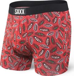 SAXX Bokserki męskie Vibe Boxer Brief Red Shield r. S. Czerwone bokserki męskie Saxx, m, bez wzorów. Za 103.99 zł.