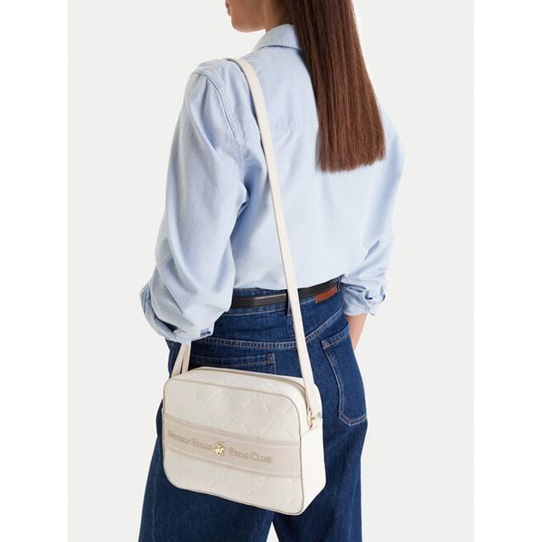 Torebka Beverly Hills Polo Club. Białe listonoszki damskie Beverly Hills Polo Club, bez wzorów, bez dodatków. Za 148.99 zł.