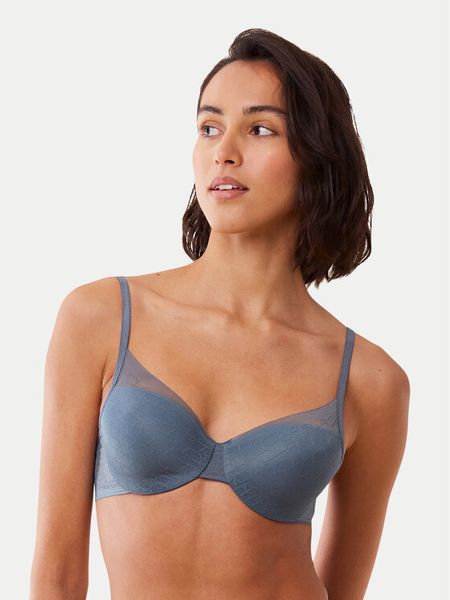 Triumph Biustonosz z fiszbiną Signature Sheer WHP EX 10215948 Niebieski. Niebieskie biustonosze Triumph, bez wzorów, z syntetyku. Za 125.00 zł.