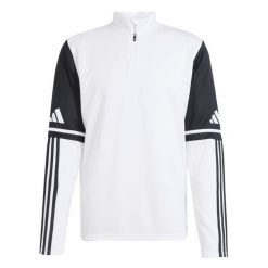 Bluza męska adidas Squadra 25 Training Top. Białe bluzy męskie Adidas, m, bez wzorów, z poliesteru, bez kaptura, na fitness i siłownię. Za 134.99 zł.