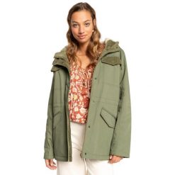 Kurtka zimowa damska Billabong So Easy parka. Brązowe kurtki damskie Billabong, na zimę, s, bez wzorów, z bawełny, bez kaptura. Za 327.00 zł.