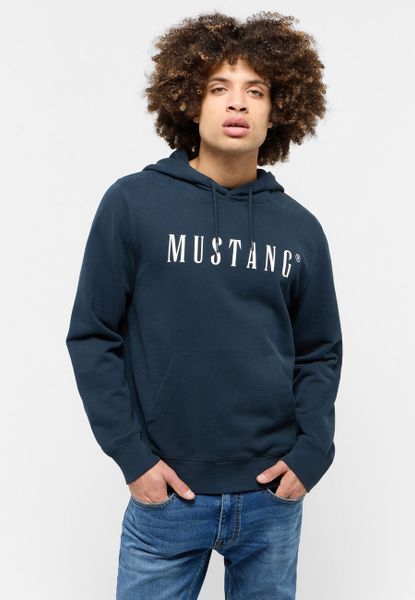 MĘSKA BLUZA Z KAPTUREM MUSTANG LOGO Bronson Carbon 1014687 4135. Bluzy męskie Mustang, m, bez wzorów, z kapturem. Za 149.99 zł.
