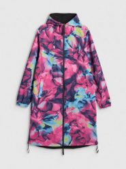 4F Dwustronna parka przejściowa membrana 5000 damska - multikolor L. Brązowe kurtki damskie 4f, l, bez wzorów, z materiału, biznesowe, bez kaptura. Za 399.99 zł.