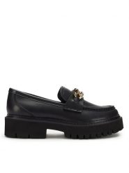 Eva Minge Loafersy ASA-915-933-2 Czarny. Czarne mokasyny damskie Eva Minge, ze skóry. Za 229.99 zł.