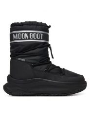 Moon Boot Śniegowce 80D2490010 Czarny. Czarne śniegowce i trapery męskie Moon Boot, ze skóry, bez zapięcia. Za 899.99 zł.