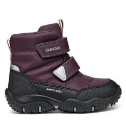 Śniegowce Geox. Czerwone śniegowce dziewczęce Geox, bez zapięcia. Za 219.99 zł.