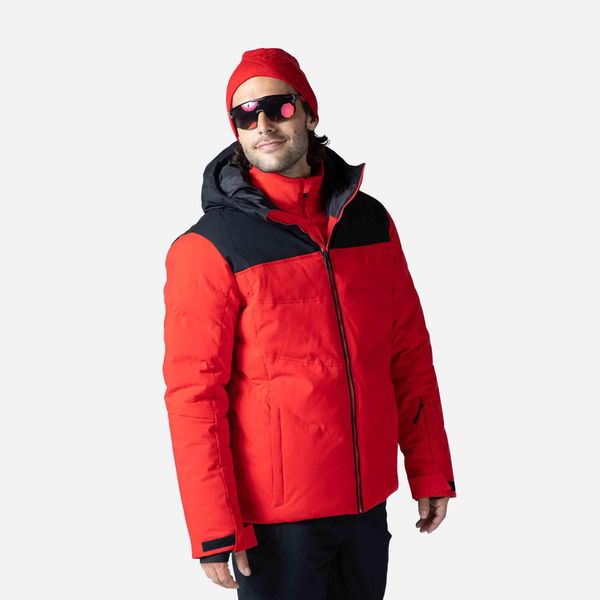 Kurtka narciarska męska Rossignol Siz. Czerwone kurtki męskie Rossignol, na jesień, l, bez wzorów, z materiału, sportowe, z kapturem. Za 1,459.00 zł.