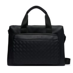 Torba na laptopa Tommy Hilfiger. Czarne torby na laptopa męskie Tommy Hilfiger, bez wzorów. Za 749.99 zł.