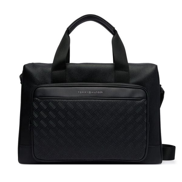 Torba na laptopa Tommy Hilfiger. Czarne torby na laptopa męskie Tommy Hilfiger, bez wzorów. Za 749.99 zł.