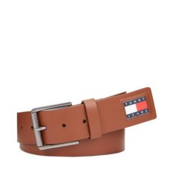Pasek Męski Tommy Jeans. Brązowe paski damskie Tommy Jeans, bez wzorów, z jeansu. Za 239.99 zł.