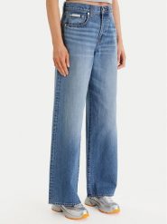 Calvin Klein Jeans Jeansy LV047E701G Niebieski Wide Leg. Niebieskie jeansy damskie Calvin Klein Jeans. Za 489.99 zł.