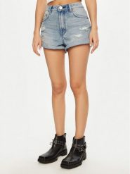 One Teaspoon Szorty jeansowe Bandits 26891 Błękitny Regular Fit. Niebieskie szorty damskie One Teaspoon, bez wzorów, z bawełny. Za 279.99 zł.