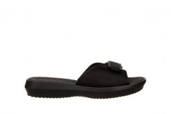 Klapki Azaleia Lucia Soft Comfy Tam Black 198033, Czarny, Materiał - 41-42. Czarne klapki damskie Azaleia, bez wzorów, z materiału, bez obcasa. W wyprzedaży za 89.10 zł.