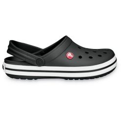 Sandały unisex do chodzenia Crocs CROCBAND. Białe klapki damskie Crocs, bez wzorów, bez obcasa, bez zapięcia. W wyprzedaży za 173.22 zł.