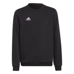Entrada 22 Sweat Top. Czarne bluzy męskie Adidas, bez wzorów, z materiału, bez kaptura. Za 102.99 zł.