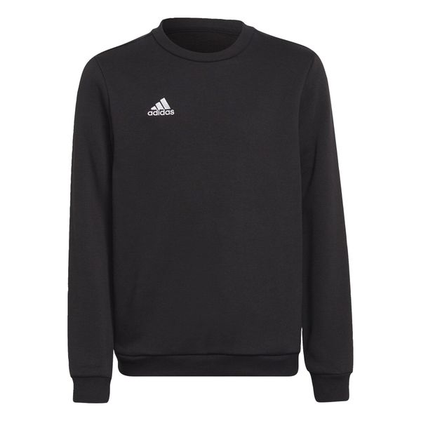 Entrada 22 Sweat Top. Czarne bluzy męskie Adidas, bez wzorów, z materiału, bez kaptura. Za 102.99 zł.