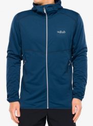 Bluza rozpinana Rab Evolute Hoody. Niebieskie bluzy męskie RAB, l, bez wzorów, z materiału, bez kaptura. Za 544.49 zł.