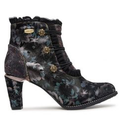 Botki Laura Vita. Szare botki damskie Laura Vita, bez obcasa, na słupku, bez zapięcia. Za 599.99 zł.