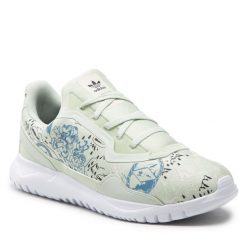 Sneakersy adidas. Zielone półbuty dziewczęce Adidas, bez wzorów, bez zapięcia. Za 329.99 zł.