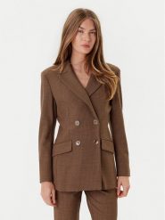 Marella Marynarka Agile 2523046201 Brązowy Regular Fit. Brązowe żakiety damskie Marella, bez wzorów, z syntetyku. Za 1,549.00 zł.