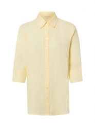 Marie Lund bluzka lniana Kobiety len żółty, 46. Żółte bluzki damskie Marie Lund, bez wzorów, ze lnu, eleganckie, bez kołnierzyka, bez ramiączek. Za 249.95 zł.