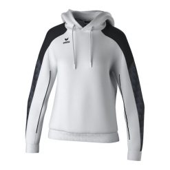 Bluza damska z kapturem Erima Evo Star. Białe bluzy damskie Erima, na zimę, bez wzorów, z materiału, retro, bez kołnierzyka, bez ramiączek, z kapturem. Za 242.00 zł.