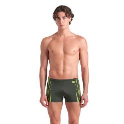 Szorty Kąpielowe Arena Monogram Swim Short. Zielone kąpielówki męskie Arena, m, bez wzorów, do pływania. Za 129.99 zł.