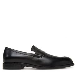 Lordsy BOSS. Czarne mokasyny męskie Boss. Za 496.99 zł.