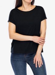 Koszulka merino damska Sensor Merino Air Traveller Tee SS. Czarne t-shirty damskie Sensor, xl, bez wzorów, z poliamidu, bez kołnierzyka. Za 285.99 zł.