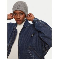 Czapka Calvin Klein. Szare czapki i kapelusze damskie Calvin Klein, na zimę, bez wzorów. Za 199.99 zł.
