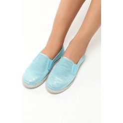 Niebieskie Espadryle One Moment. Niebieskie espadryle damskie Born2be, z materiału. Za 29.99 zł.