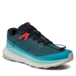 Buty do biegania Salomon. Niebieskie buty sportowe męskie Salomon, bez zapięcia, do biegania. Za 419.99 zł.