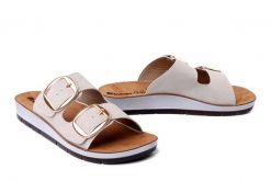 INBLU CP-61 002 beżowy, klapki damskie. Brązowe klapki damskie Inblu, bez wzorów, bez obcasa. Za 86.99 zł.