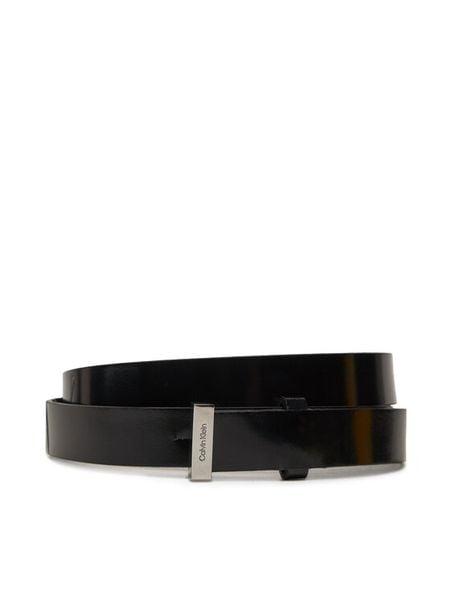 Calvin Klein Pasek Damski K60K612386 Czarny. Czarne paski damskie Calvin Klein, bez wzorów, ze skóry. Za 239.99 zł.