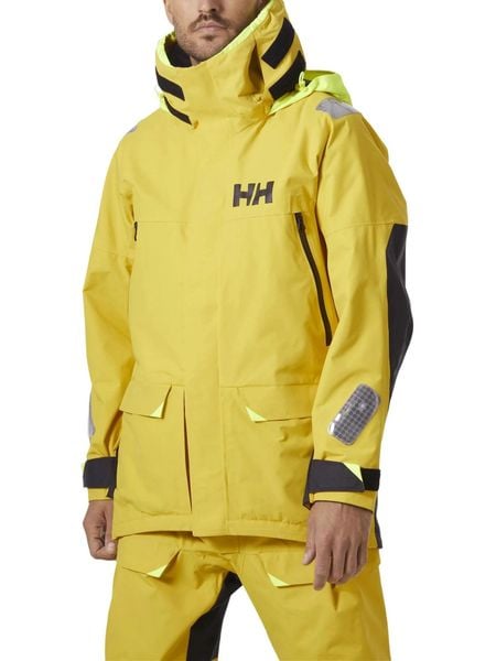 Kurtka Żeglarska Męska Helly Hansen Skagen Offshore. Żółte kurtki męskie Helly Hansen, m, bez wzorów, z materiału, bez kaptura. Za 1,999.00 zł.