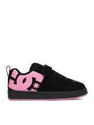 DC Shoes Sneakersy EO-COURT GRAFFIK ELASTIC TODDLER DC02547003 Czarny. Czarne buty sportowe dziewczęce DC Shoes, bez wzorów, ze skóry, bez zapięcia. Za 199.99 zł.