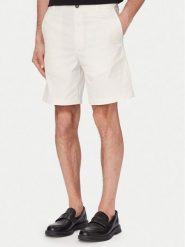 HUGO Szorty materiałowe Genar261S 50567293 Kremowy Slim Fit. Białe szorty męskie Hugo, m, bez wzorów, z bawełny. Za 399.99 zł.