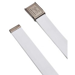 Pas Under Armour Drive Stretch Webbing. Białe buty sportowe męskie Under Armour, bez zapięcia, na golfa. Za 168.50 zł.