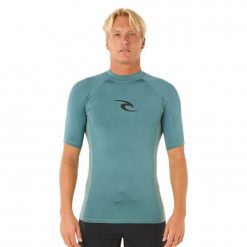 Koszulka do pływania męska Rip Curl Waves UPF Performance. Niebieskie kąpielówki męskie Rip Curl, m, bez wzorów, do pływania. Za 153.90 zł.