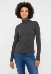 Damski Longsleeve Mustang Style Shiloh Pirate Black 1015944 4088. Czarne t-shirty damskie Mustang, s, bez wzorów, bez kołnierzyka. Za 99.99 zł.