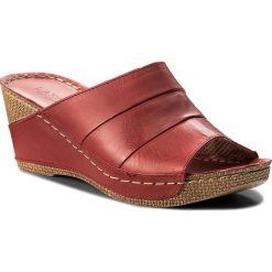 Klapki LASOCKI - 1887-01 Czerwony. Czerwone klapki damskie Lasocki, ze skóry. Za 119.99 zł.