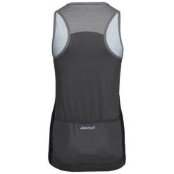 Damski jersey Silvini Escolca. Czarne koszulki sportowe damskie Silvini, bez wzorów, z jersey, bez kołnierzyka, bez ramiączek, rowerowe. Za 225.00 zł.