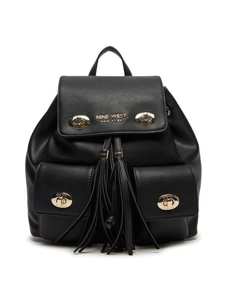 Nine West Plecak LDA7991 Czarny. Czarne plecaki damskie Nine West, bez wzorów, z materiału. Za 269.99 zł.