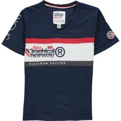 Koszulka "Jeddy" w kolorze granatowym. T-shirty dla chłopców Geographical Norway Kids & Ladies. W wyprzedaży za 49.95 zł.