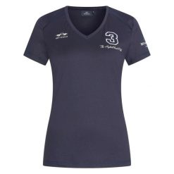 Koszulka damska HV Polo Favouritas Tech. Niebieskie koszulki sportowe damskie HV POLO, xl, bez wzorów, z materiału, bez kołnierzyka, bez ramiączek, do jazdy konnej. Za 241.50 zł.