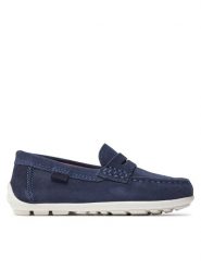 Geox Mokasyny J New Fast Boy J826CA 00022 C4211 M Granatowy. Niebieskie półbuty chłopięce Geox, bez wzorów, ze skóry, bez zapięcia. Za 299.99 zł.