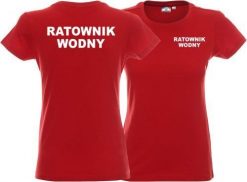 LPP - Promostars Koszulka damska RATOWNIK WODNY czerwona. Czerwone t-shirty damskie LPP - Promostars, bez wzorów, bez kołnierzyka. Za 65.99 zł.